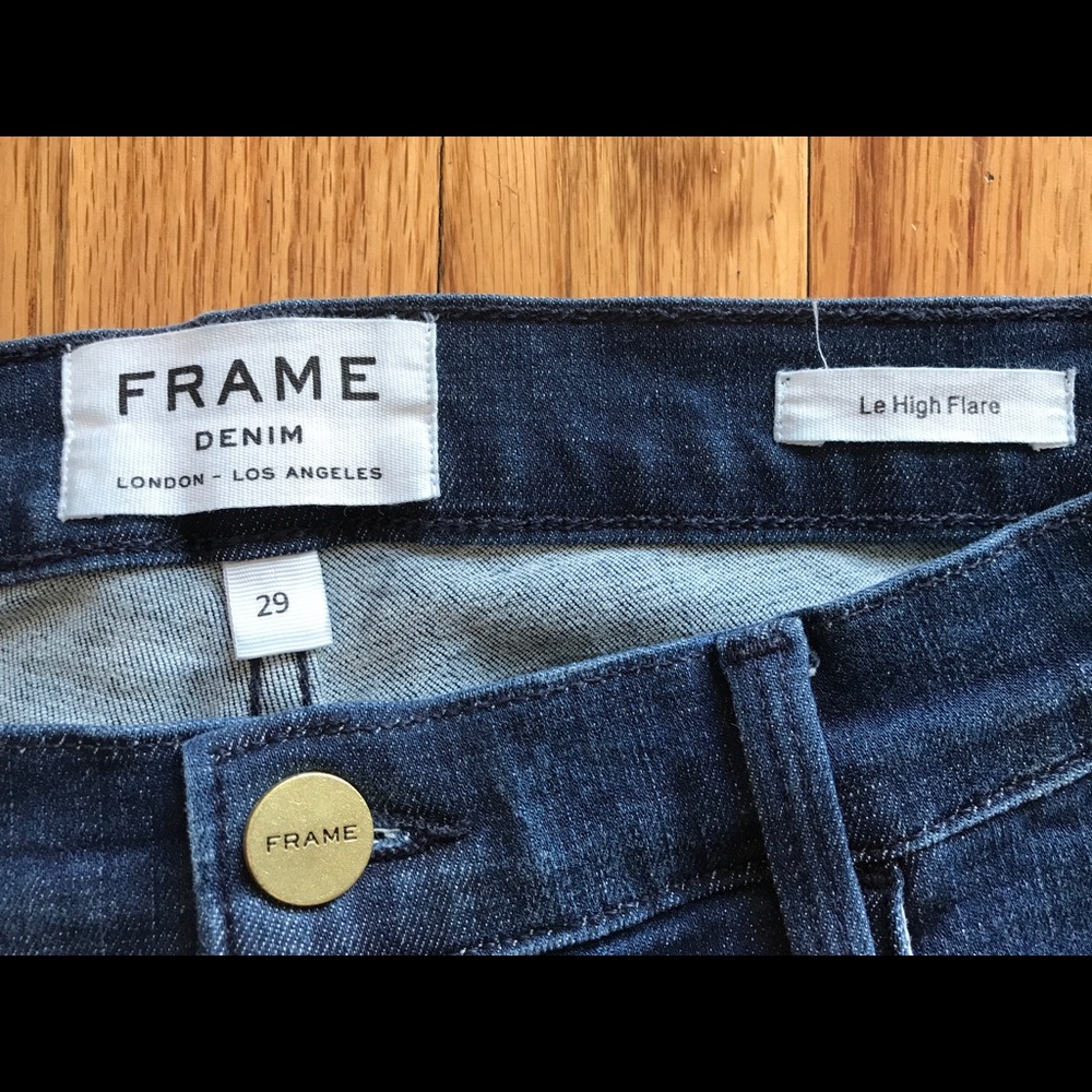Frame le high flare sz 29 in riverdale wash - Picture 3 of 6